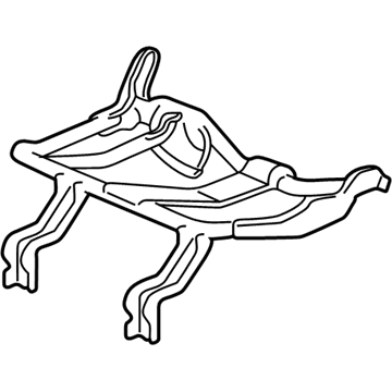 82565-S10-J01 Honda Frame, L. RR. Seat Illustration 1 of 1