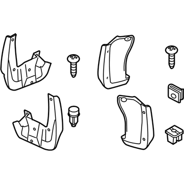 Honda Crosstour Mud Flaps - 08P00-TP6-100A