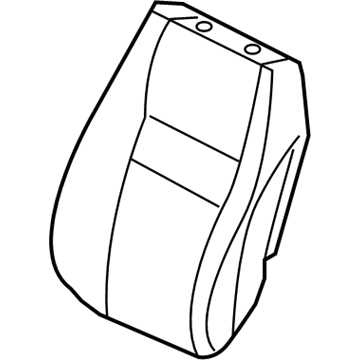 Honda 81521-SNC-A01ZA Cover, Left Front Seat-Back Trim (Dark Royal Blue) (Side Airbag)