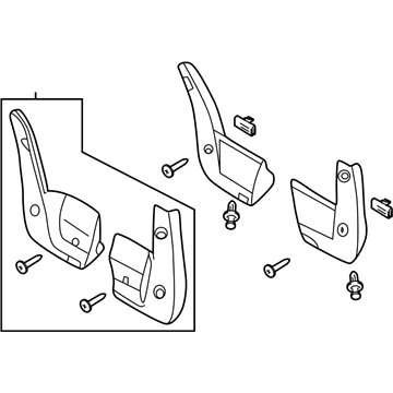 Honda Clarity Plug-In Hybrid Mud Flaps - 08P00-TRT-100