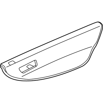 83734-S87-A12ZA Honda Pad Assy., R. RR. Door Center *B95L* (LEA) (LAPIS) Illustration 1 of 1