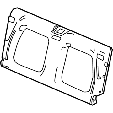 Honda 84700-SZT-A01ZA RR. BHD Cover Comp *NH167L* (GRAPHITE BLACK) 84700-SZT-A01ZA Honda RR. BHD Cover Comp *NH167L* (GRAPHITE BLACK) Illustration 1 of 1