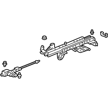 81260-S0K-A01 Honda Right Slide Adjuster (Outer) Illustration 1 of 1