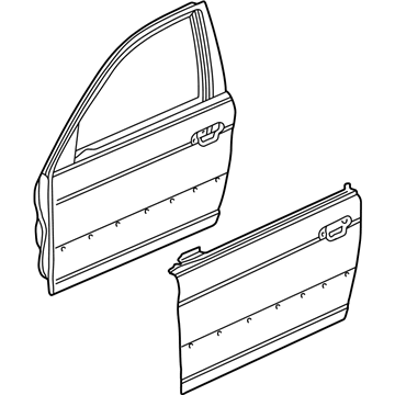 Honda 67010-S5A-A91ZZ Panel, R. FR. Door (DOT)