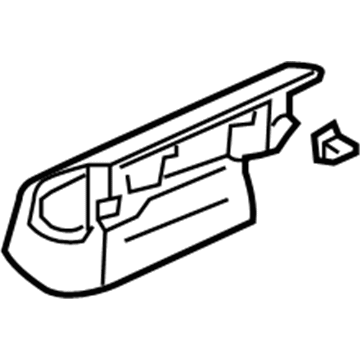 81191-SDB-L71ZB Honda Cover, FR. Rail (Outer) *NH361L* (CF GRAY) Illustration 1 of 1