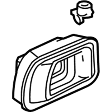 Honda 72660-S9V-A01ZC Handle Assembly, Left Rear Inside (Saddle)