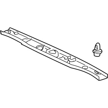 Honda 84443-S0X-A01ZA Garnish, Tailgate (Upper) *G50L* (LIGHT FERN)