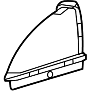 1J633-5K1-000 Honda Duct L,Air Inlet Illustration 1 of 1