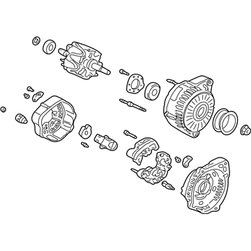 Honda 06311-PEA-A01RM Alternator Assembly (Remanufactured) 06311-PEA-A01RM Honda Alternator Assembly (Remanufactured) Illustration 1 of 1