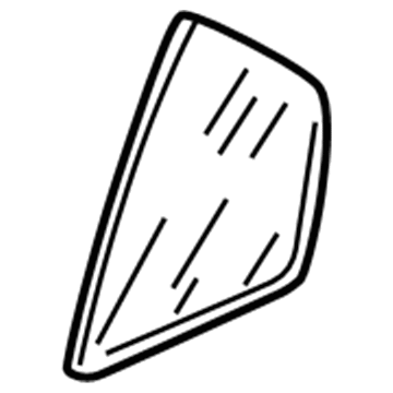 73405-S5A-J01 Honda Glass, R. RR. Door Quarter (Green) (Asahi) Illustration 1 of 1