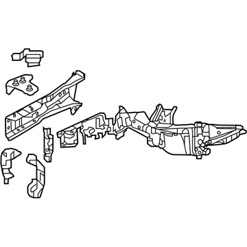Honda 60910-T5R-A00ZZ Frame, L. FR. Side