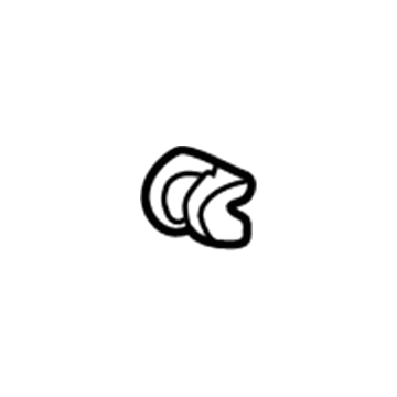 Honda 76510-SM4-003 Mounting Rubber 76510-SM4-003 Honda Mounting Rubber Illustration 1 of 1