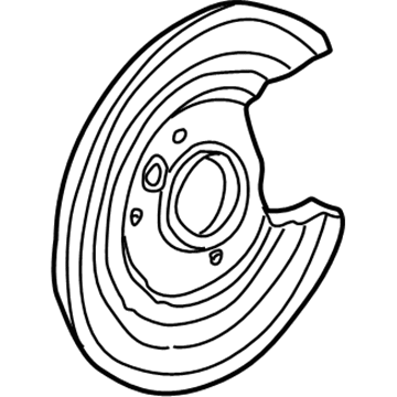 Honda 43254-SEA-000 Splash Guard, Left Rear