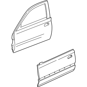 Honda 67010-S5P-A90ZZ Panel, R. FR. Door (DOT)
