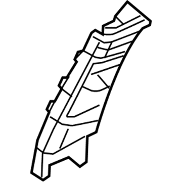 Honda 84161-TR3-A11ZD Garnish Assy., L. Center Pillar (Upper) *NH167L* (GRAPHITE BLACK)