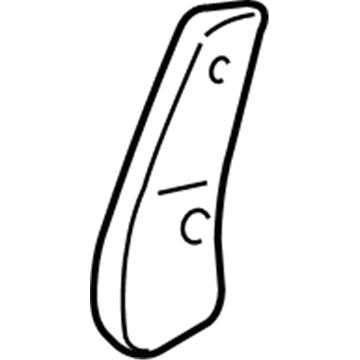 Honda 81377-S3V-A11ZC Cover, R. Middle Seat Bracket (Inner) *G59L* (MEDIUM FERN)