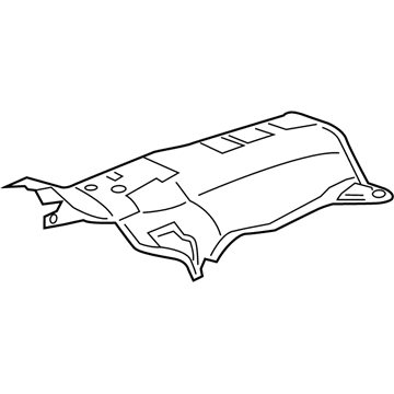 2012 Honda Civic Exhaust Heat Shield - 74600-TR3-A00