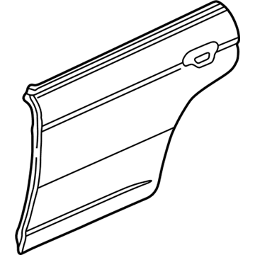 Honda 67611-S5A-305ZZ Skin Set, R. RR. Door