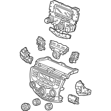 39183-SDN-A01ZA Honda Base Assy., Panel Power *NH482L* (UA BLACK METALLIC) Illustration 1 of 1