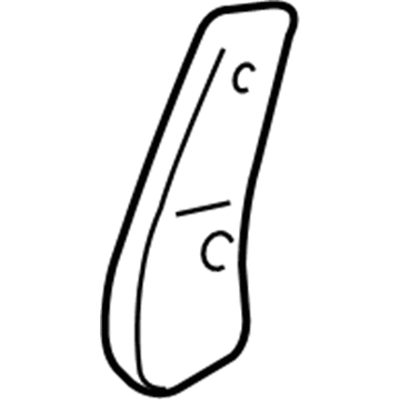 Honda 81377-S3V-A11ZD Cover, R. Middle Seat Bracket (Inner) *NH361L* (CF GRAY)