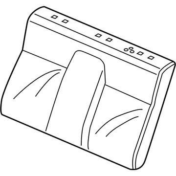 Honda 82121-TR2-A61ZA Cover, Rear Seat-Back Trim (Pale Moss Gray) (Leather)
