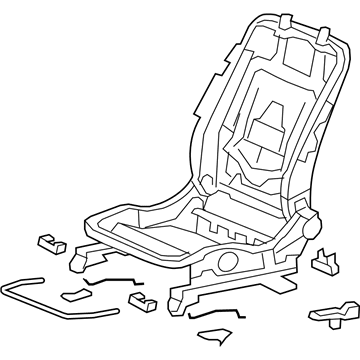 81526-TE0-A02 Honda Left Front Seat Frame Illustration 1 of 1