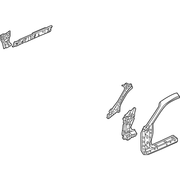 04635-S82-305ZZ Honda Right Front Panel Set (Outer) Illustration 1 of 1