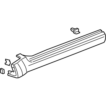 Honda 71800-SCV-A90ZA Garnish Assy., R. FR. Side Sill *B92P* (NIGHTHAWK BLACK PEARL)