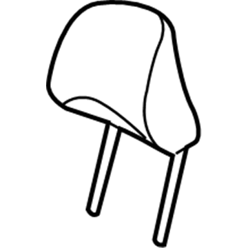 Honda 81140-TM8-A91ZE Headrest Assy., FR. *NH848L* (MEDIUM WARM GRAY)