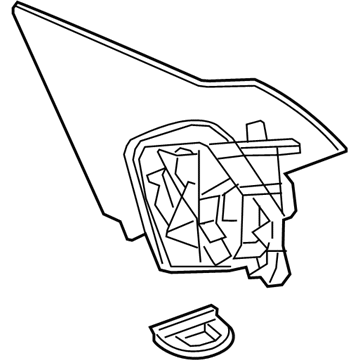 Honda 76208-T3L-A31ZJ Bracket, R. Base *B615M* (DEEP BLUE OPAL METALLIC)