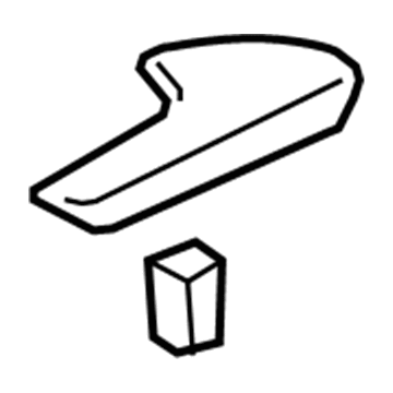 Honda 84662-TK8-A01ZB Base, Driver Side Armrest (Truffle)