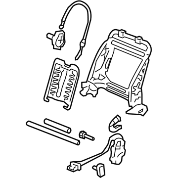 81126-SDB-A73 Honda Frame, R. FR. Seat-Back (TS Tech) Illustration 1 of 1
