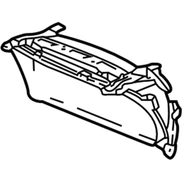 1998 Honda Civic Gauge Trim - 78155-S04-J01
