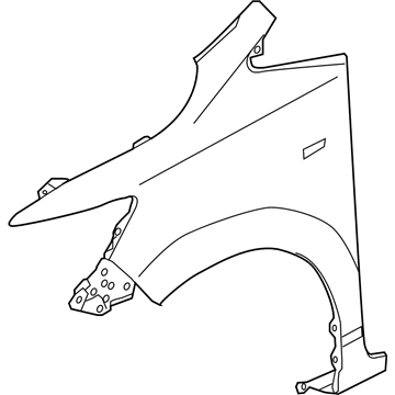 Honda 60211-T5R-A91ZZ Panel Right, Front Fender