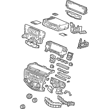 39050-SDA-A31ZA Honda Module Assy., Center *NH482L* (UA BLACK METALLIC) Illustration 1 of 1