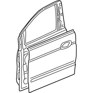 Honda 67010-S0X-A92ZZ Panel, R. FR. Door (DOT)