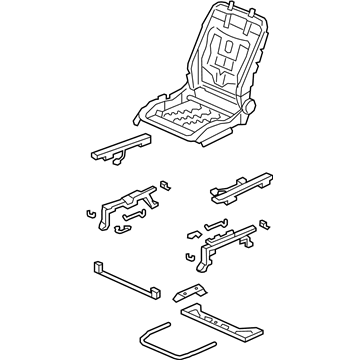81126-SZA-A02 Honda Rear Front Seat Frame Illustration 1 of 1