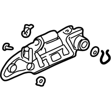 2005 Honda Civic Door Handle - 72180-S5D-A12ZR