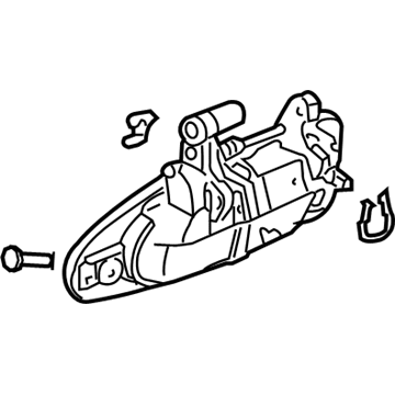 2004 Honda Accord Door Handle - 72140-SDN-A01ZE