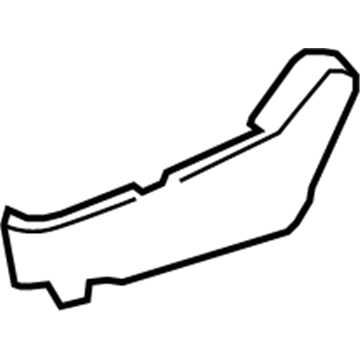 Honda 81115-SHJ-A01ZG Cover, R. Center *G65L* (TU GREEN)