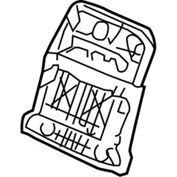 81129-SDA-A32ZB Honda Cover, FR. Seat-Back *NH361L* (Tachi-S/Setex) (CF GRAY) Illustration 1 of 1