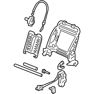 Honda 81126-SDC-L12 Frame, R. FR. Seat-Back