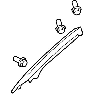Honda 84101-SHJ-A01ZB Garnish Assy., R. FR. Pillar *NH220L* (CLEAR GRAY)