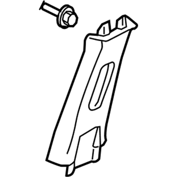 Honda 84161-SDB-A11ZA Garnish Assy., L. Center Pillar (Upper) *NH220L* (CLEAR GRAY)