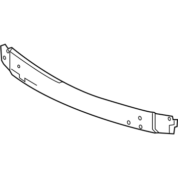 Honda 71530-T3V-A00ZA Beam Assy., RR. Bumper *NH167L* (GRAPHITE BLACK)