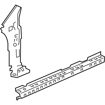 Honda 63220-T0A-305ZZ Reinforcement Set, R. Side Sill