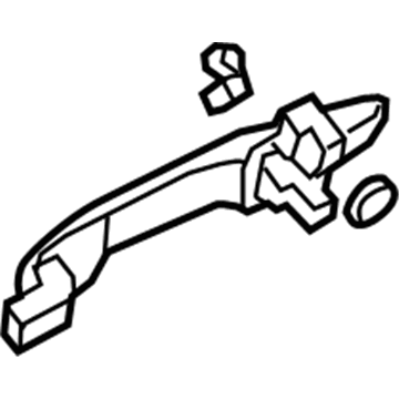 72180-SNA-T01YG Honda Handle Assembly, Driver Side Door (Outer) (Spectrum White Pearl) Illustration 1 of 1