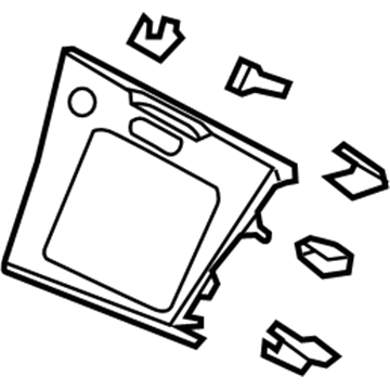 77251-SZT-A11ZA Honda Panel, Center *NH892L* (MIRROR BLACK) Illustration 1 of 1