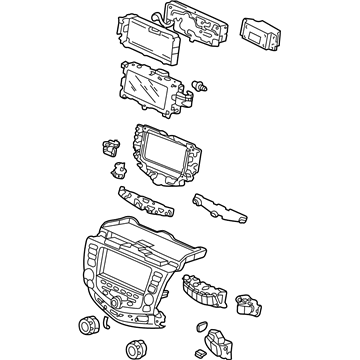 39177-SDA-L51ZA Honda Display, Panel Power *NH482L* (UA BLACK METALLIC) Illustration 1 of 1