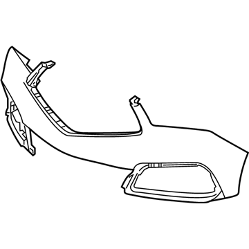 04711-TYS-A00ZZ Honda Front Bumper Face Illustration 1 of 1